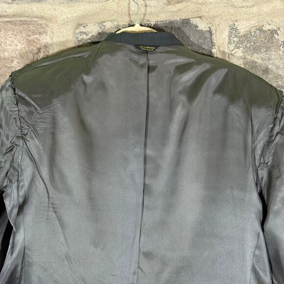 Givenchy Monsieur Double Breasted‎ Blazer Men's XL Gray Striped Jacket Coat Wool - Picture 14 of 16